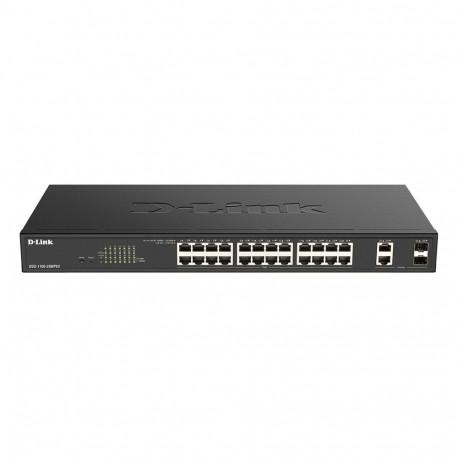 "24P+2P D-Link DGS-1100-26MPV2/E M RM 2xSFP PoE (370W)"