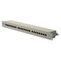 "DIGITUS Patchpanel 1HE 24-Port Cat5e geschirmt grau"