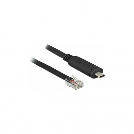 "Adapter USB 2.0 Type-C™ Stecker > 1 x Seriell RS-232 RJ45 Stecker 2,0 m schwarz"