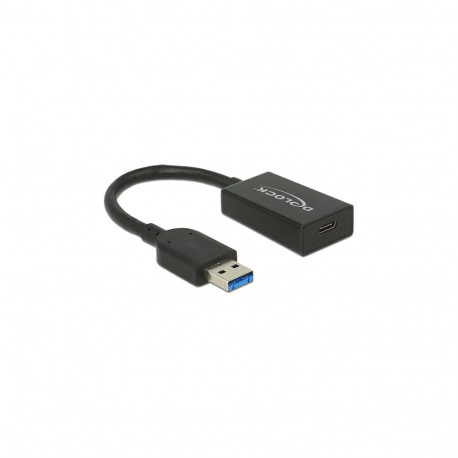 "USB3.1 A Stecker > USB Type-C™ Buchse Aktiv schwarz 15 cm Delock"