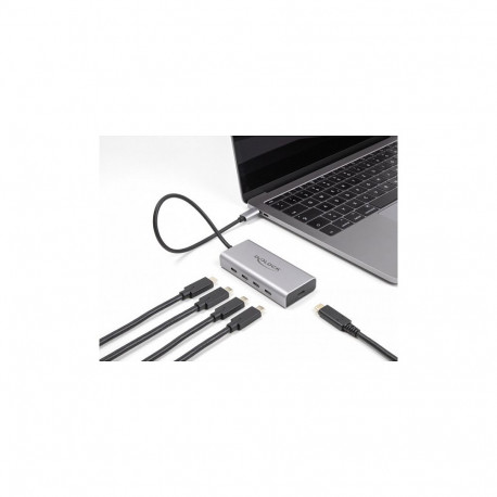 USB 10 Gbps USB Type-C™ jaotur 4 x USB Type-C™ pesaga + 1 x USB Type-C™ PD 85W pesaga, 30cm ühendusk