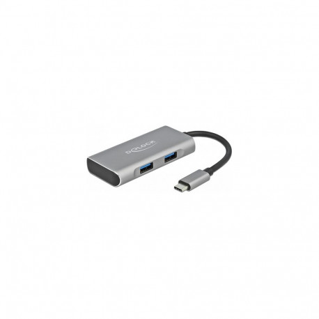 "DELOCK Externer USB 3.2 Gen 2 USB Type-C Hub mit 3 x USB Typ-A und 1 x USB Type-C"