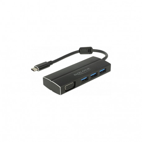USB 3.1 Gen 1 adapter USB Type-C™ 3 × USB 3.0 Type-A jaoturi + 1 × VGA (DP Alt Mode)