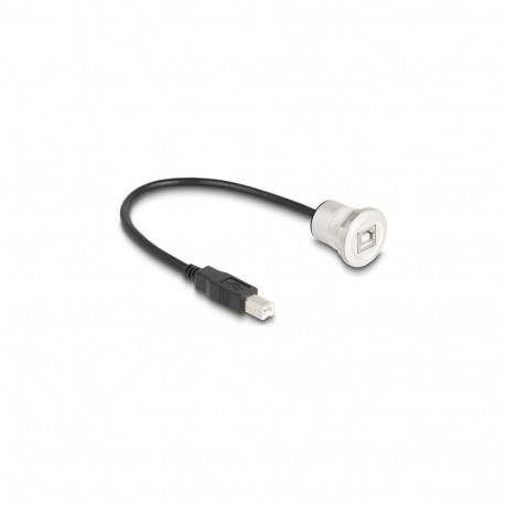 Delock USB 2.0 tüüp-B paneelipesa kaabliga 30cm, alumiinium
