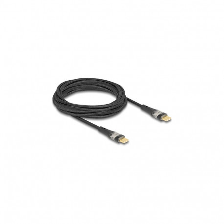 Delock USB 2.0 tüüp-C pistik-pistik läbipaistev PD 3.0 100 W 3 m