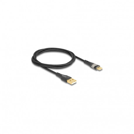"USB 2.0 Kabel Typ-A Stecker zu USB Type-C™ Stecker mit Schnellladefunktion 60 W transparent 1 m"