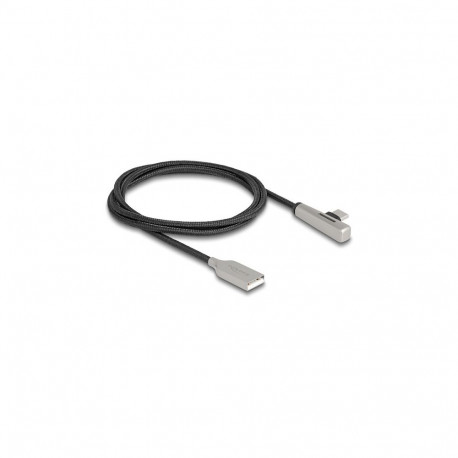 "USB 2.0 Kabel Typ-A Stecker zu USB Type-C™ Stecker gewinkelt mit LED und Schnellladefunktion 60 W 1