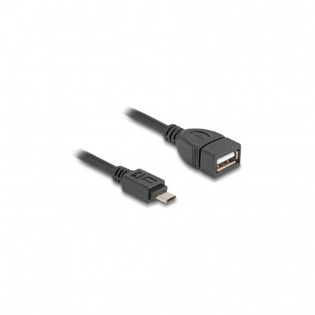 "DELOCK USB 2.0 OTG Kabel Typ Micro-B Stecker zu Typ-A Buchse 11cm"