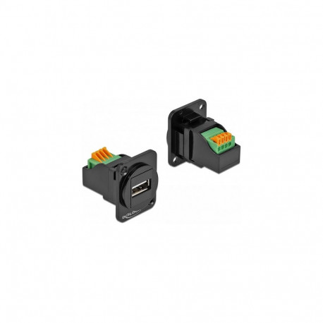 D-tüüpi moodul USB 2.0 tüüp-A pesast klemmliistule