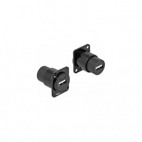 "D-Typ Modul USB 2.0 Typ-A Buchse zu Buchse"