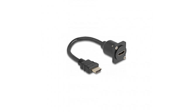 Delock D-Typ HDMI kaabel isane-emane must 20cm