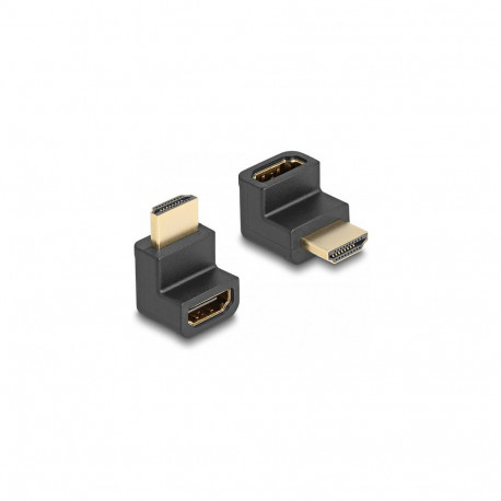 "High Speed HDMI with Ethernet Adapter Stecker zu Buchse gewinkelt 8K 60 Hz schwarz"