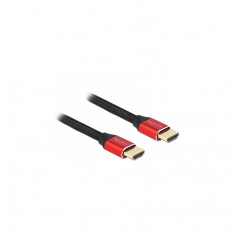 "DELOCK Ultra High Speed HDMI Kabel 48 Gbps 8K 60Hz rot 0.5m zertifiziert"