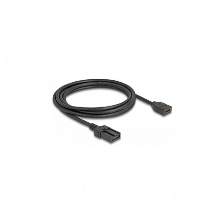 Delock HDMI sõiduki kaabel HDMI-A pesa HDMI-E pistik 3m 4K 60 Hz
