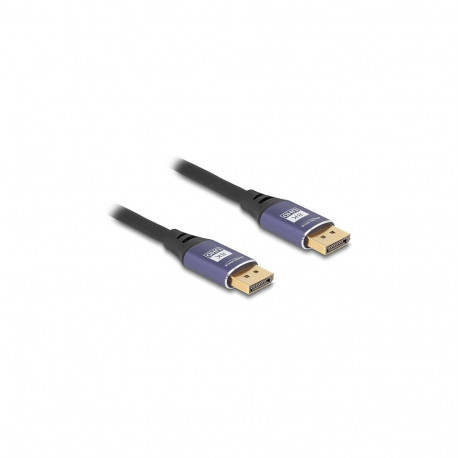 "DELOCK DisplayPort Kabel 8K 60 Hz 3m flieder Metall"