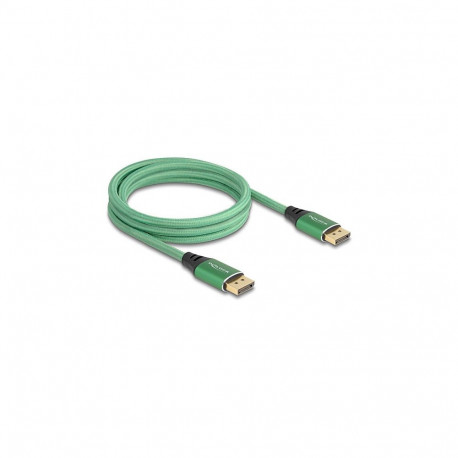 DisplayPort-kaabel 16K 60Hz 2m, metallist, roheline