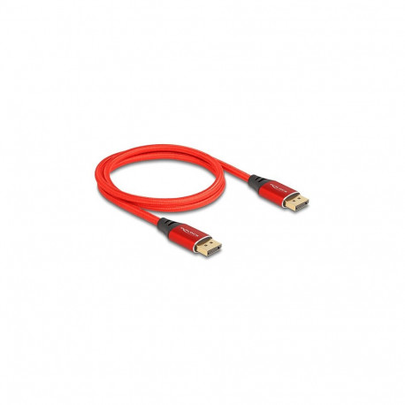DisplayPort-kaabel 16K 60 Hz 1m, punane metall