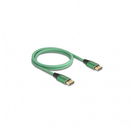 DELOCK DisplayPort kaabel 16K 60 Hz 1m roheline metallist