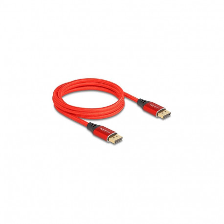 DisplayPort-kaabel 16K 60Hz 2m metallist, punane