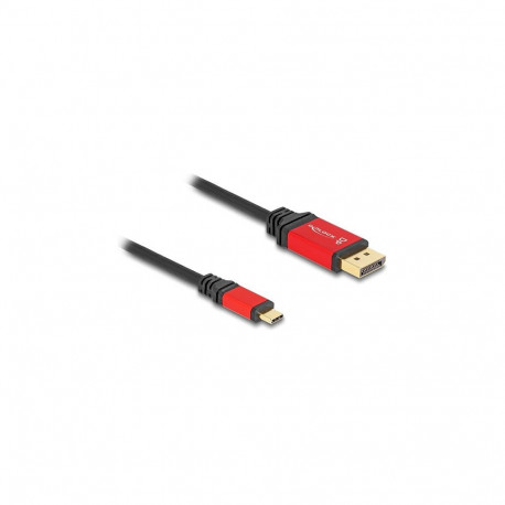 "DELOCK ?USB Type-C zu DisplayPort Kabel DP Alt Mode 8K 30 Hz mit HDR Funktion 2m rot"
