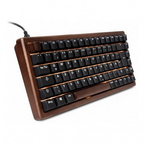 Sharkoon SKILLER SGK50 S3 puidust PBT puidukarva/must US-Layout Gateron G Pro 3.0