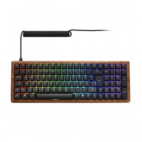 Sharkoon SKILLER SGK50 S2 Wood PBT puidust/must US-paigutus Gateron G Pro 3.0
