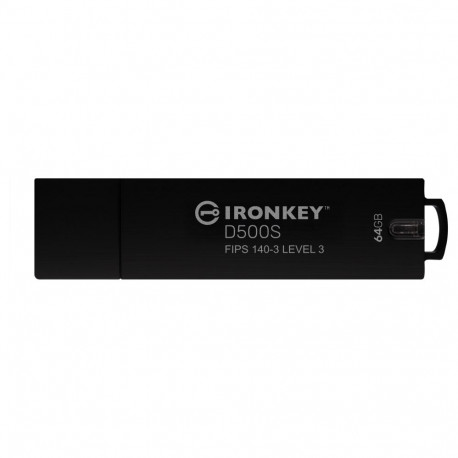 Kingston IronKey D500S 64GB USB-mälupulk AES-256 FIPS 140-3 retail