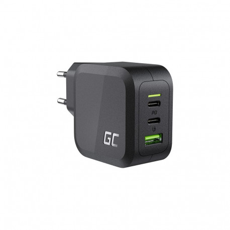 Green Cell Power Charger 2xUSB-C Power Delivery 1xUSB-A QuickCharge 65W must laadija