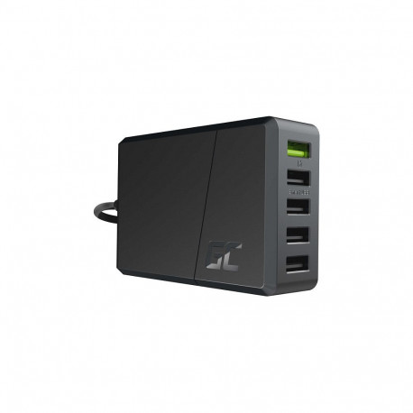 "Green Cell Charger 52W 5-Port USB3.0 Schwarz"