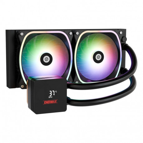 "K Enermax Liquid CPU Cooler Aquafusion II 240mm ARGB Black"