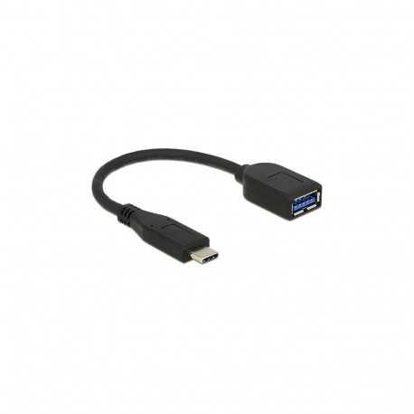 "USB 10 Gbps Kabel USB Type-C™ Stecker zu Typ-A Buchse 10 cm koaxial"