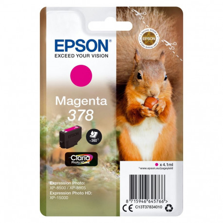 "Epson Tinte 378 C13T37834010 Magenta bis zu 360 Seiten"