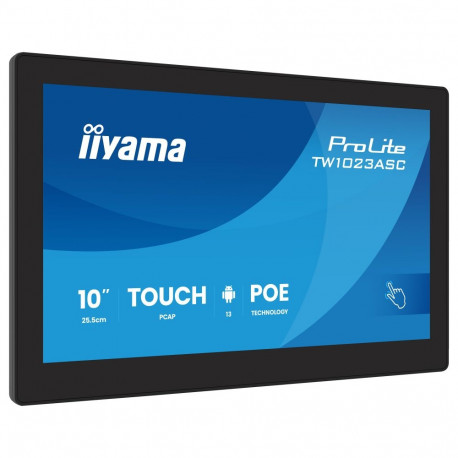 "25,5cm/10,1"" (1280x800) iiyama ProLite TW1023ASC-B3P 16:10 IPS 25ms 60Hz HDMI USB LAN PoE Webcam M