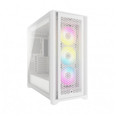 "Midi Corsair iCUE 5000D RGB Airflow Window White"