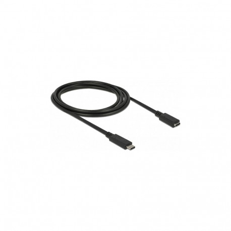 "DeLock USB-C (ST-BU) 2m Verlängerungskabel Schwarz"