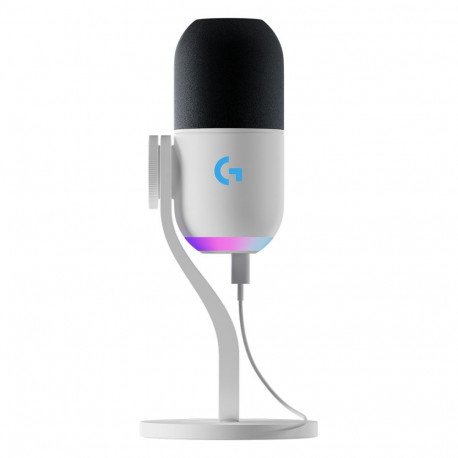 Logitech mängumikrofon Yeti GX EMEA28-935 dünaamiline RGB LIGHTSYNC, kreemjasvalge
