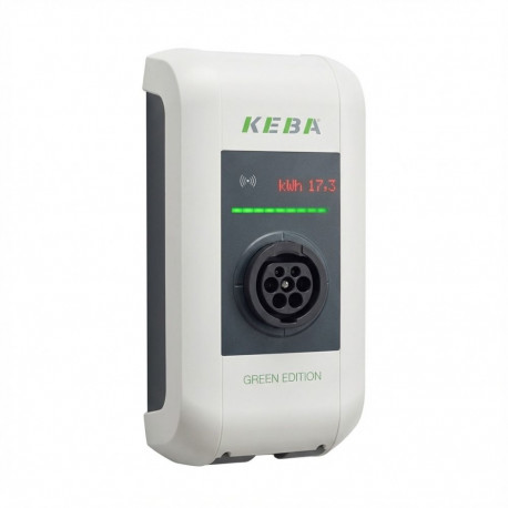 Keba KC-P30-ES240022-M0R-GE c-seeria EN Type2 pistikupesa 22kW-RFID-MID - Green Edition