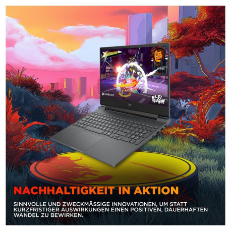 "HP Victus Gaming Laptop 15,6"" FHD 144Hz IPS R7-7445H 16GB/512GB RTX4050 kein Betriebssystem 15-fb3