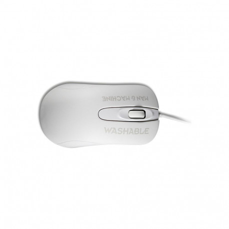 "MAN&MACHINE Mouse C washable DE 1000dpi,USB,2Tasten+Scroll,white,DE"