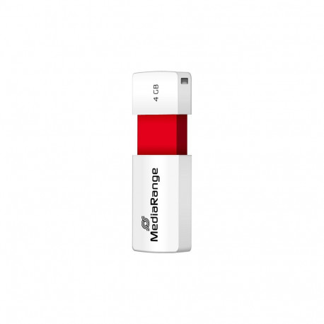 "STICK MediaRange USB-Stick 4GB USB 2.0 Slider red"