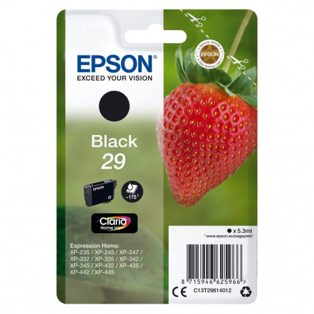 Epson 29 C13T29814010 must tint kuni 175 lehekülge