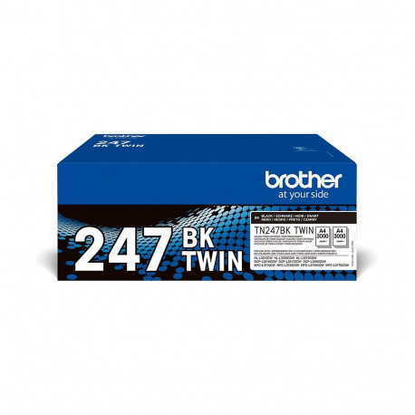 Brother TN-247BKTWIN must tooner, 2-pakk, kuni 3000 lehte vastavalt ISO/IEC 19798