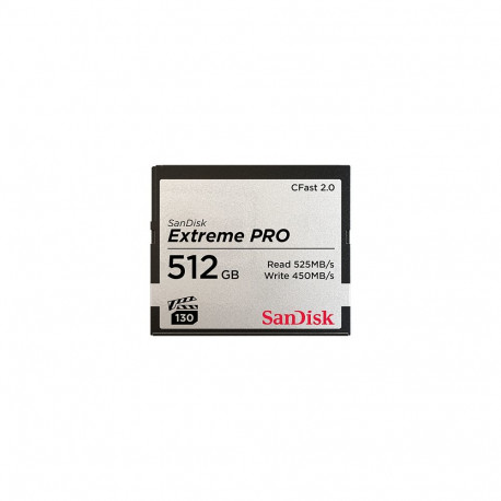 Sandisk mälukaart Extreme PRO 512GB CFast CompactFlash 525MB/s