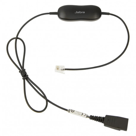 "Jabra Smart Cord QD to RJ9 straight with 8-position switch configurator for Avaya one-X Telephone s