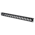 "DIGITUS Patchpanel 1HE 24-Port modular geschirmt schwarz"