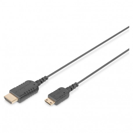 DIGITUS HDMI ühenduskaabel, C-A, HighFlex St/St, 2.0m, must