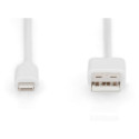 "DIGITUS Datenkabel Apple Lightning->USB A St/St MFI 1m weiss"