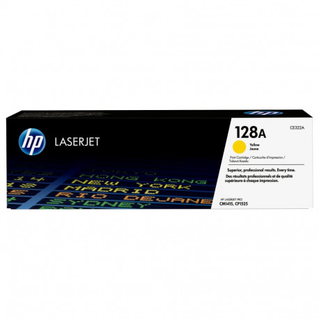 "HP 128A original LaserJet Toner cartridge CE322A yellow standard capacity 1.300 pages 1-pack"