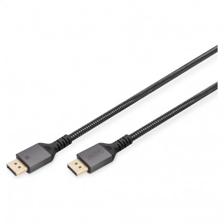 "DIGITUS DisplayPort Anschlusskabel 2m Aluminium 8K schwarz"
