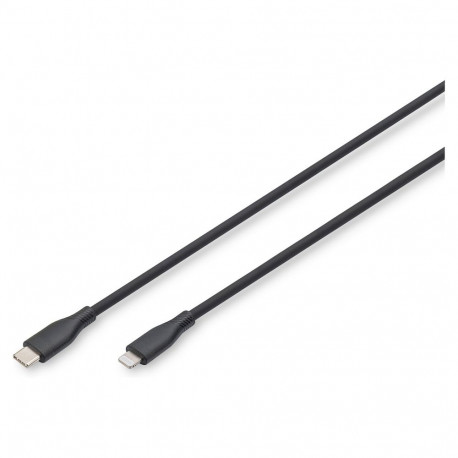 DIGITUS USB 2.0 Typ C-Lightning silikoonist kaabel 2m MFI must
